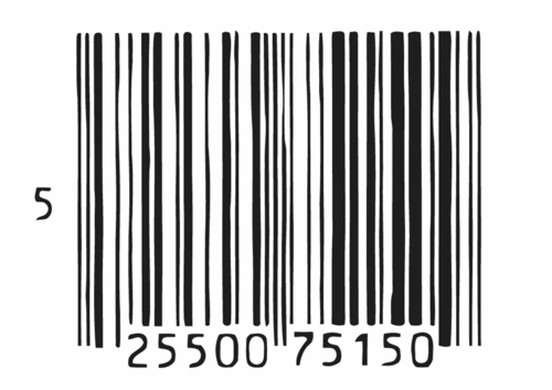 barcode image. Coloring page arcode