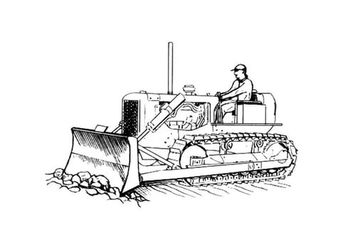 Bulldozer Coloring Sheets