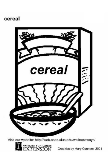drawings of cereal