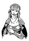 Coloring pages berber woman