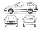 Coloring pages car- fabia