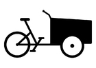 Coloring pages cargo bike