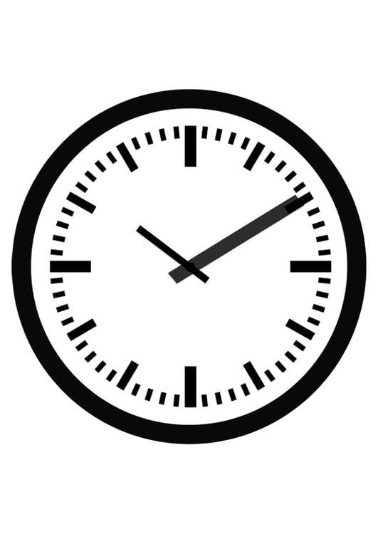 Clock Colouring Pages