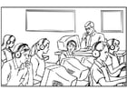 Coloring pages computer classroom