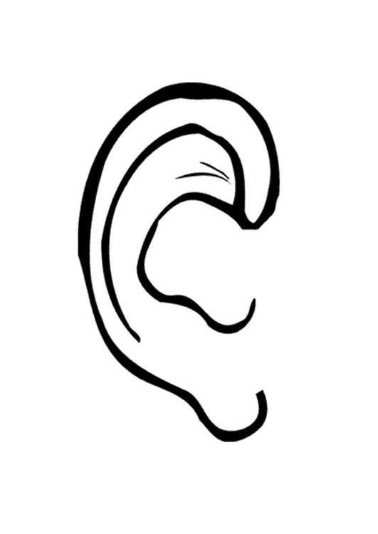 Coloring page ear