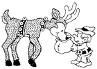 elf with reindeer