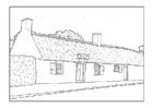 Coloring pages farmhouse 18th century