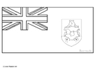 Coloring pages flag Bermuda