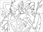 Coloring pages flower fairy