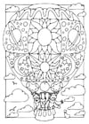 Coloring pages Hot air balloon
