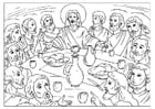 Coloring pages last supper