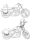 Coloring pages motorbikes