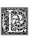 ornamental alphabet - L