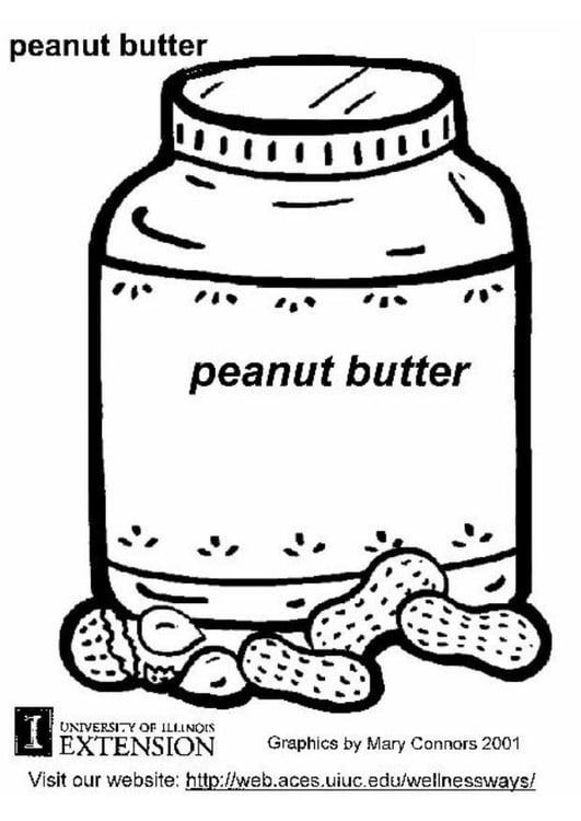 Coloring page peanut butter - img 5879.