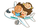 Coloring pages plane