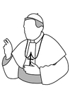 Coloring pages pope