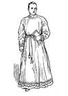 Coloring pages priest