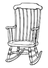 Coloring pages rocking chair