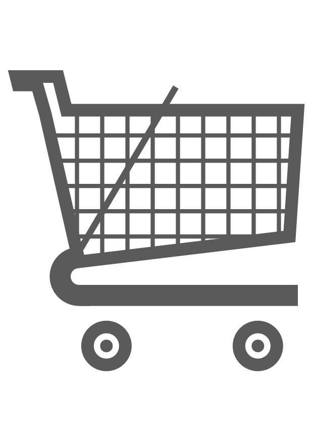 Shopping Cart Coloring Page
