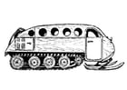 Coloring pages snow vehicle