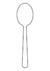 Coloring pages spoon