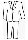 Coloring pages tailor-made suit