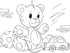 Coloring pages teddy bear