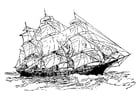 three mast ship