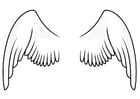 Coloring pages wings
