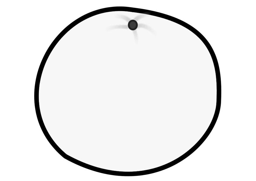 orange Coloring page orange