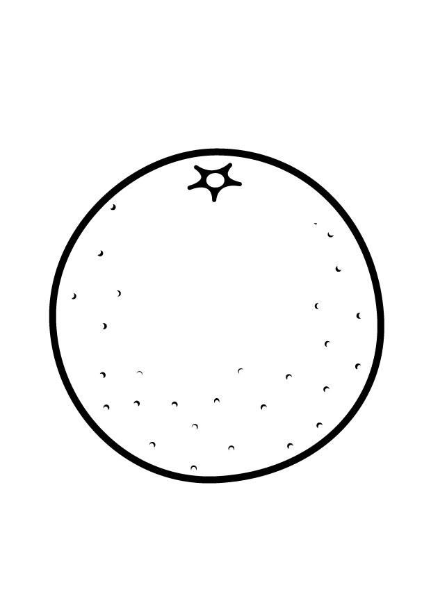 orange Coloring page orange