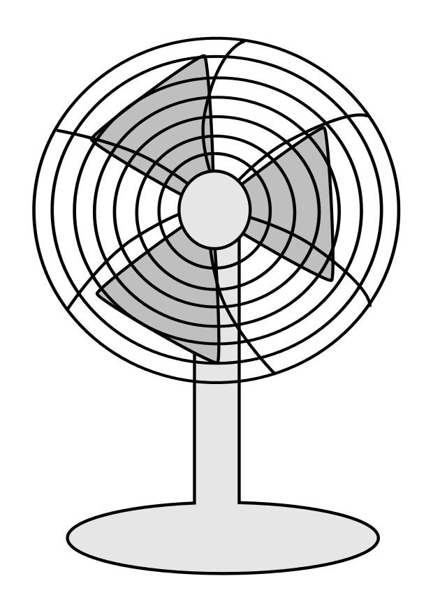 fan Coloring page fan