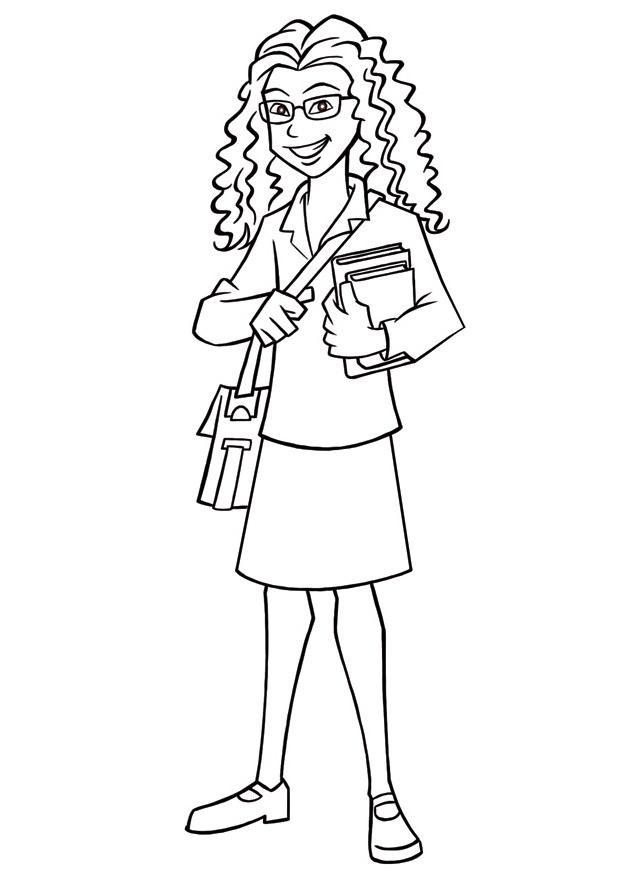 school girl Coloring page school girl