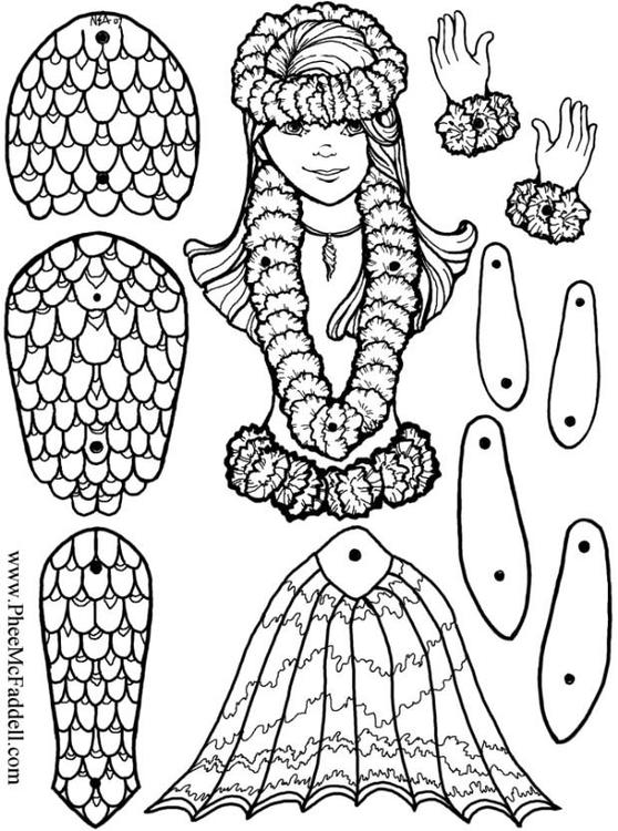 Mermaid+paper+dolls+to+print