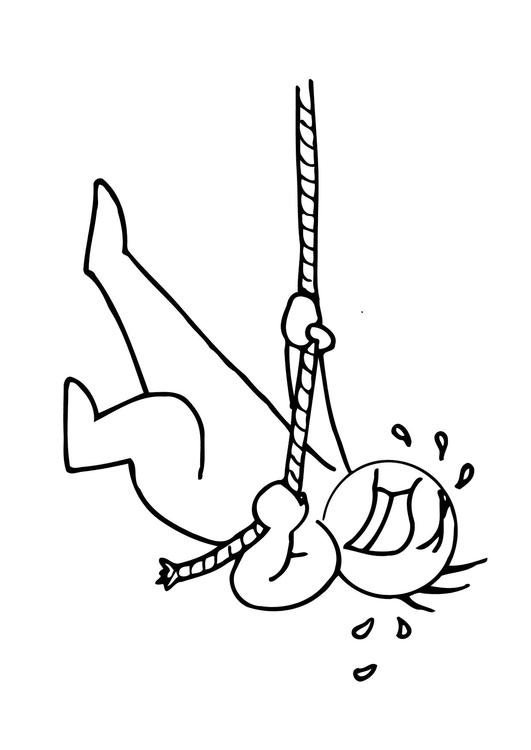 Coloring Page 03b. rope pulling - free printable coloring pages - Img 11621