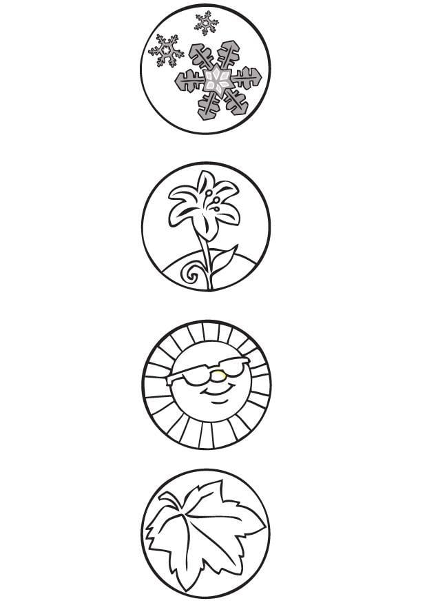 the four seasons coloring pages for preschoolers