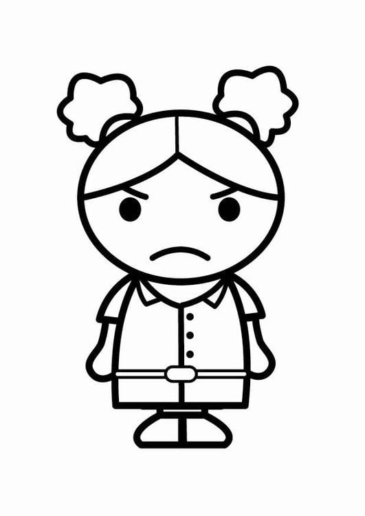 Angry Face Coloring Pages Printable for Free Download