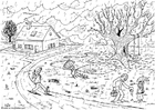Coloring pages autumn