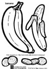 Coloring page banana