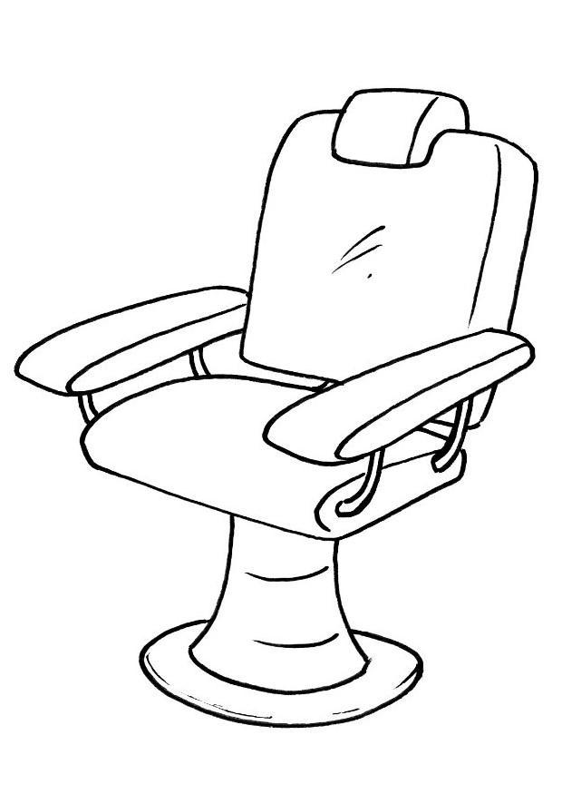 Coloring Page barber chair - free printable coloring pages - Img 8213