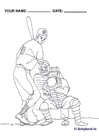 Coloring pages baseball