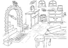 Coloring page basement
