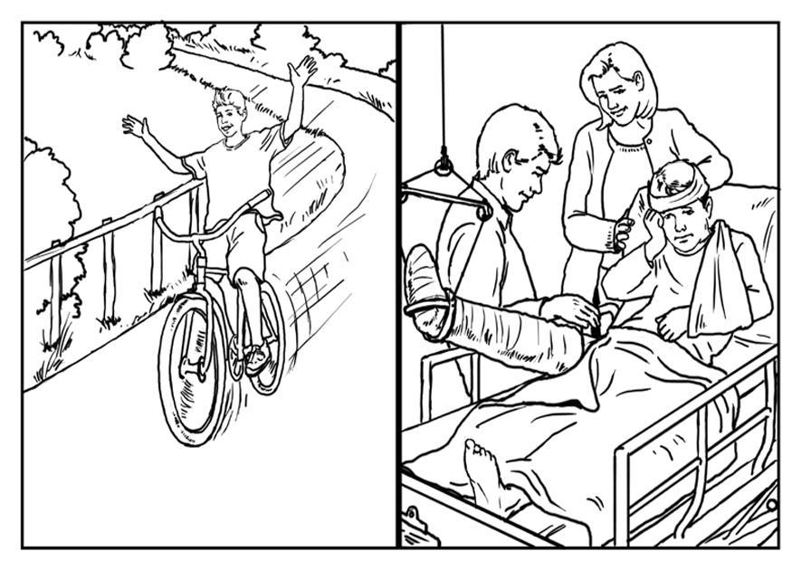 bike safety coloring pages