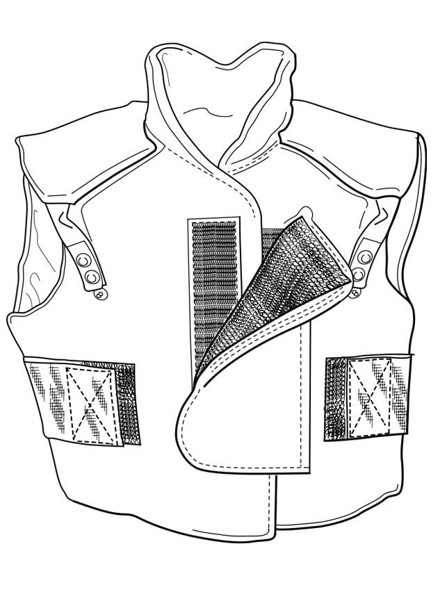 vest coloring page