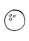 Coloring pages bowling ball