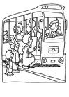 Coloring page bus