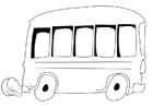 Coloring pages bus