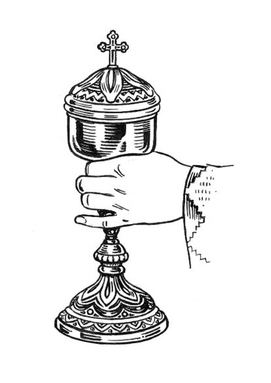 Coloring Page chalice - free printable coloring pages - Img 18927