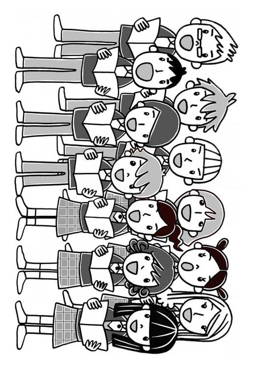singing in church coloring pages
