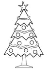 Coloring Page Christmas tree - free printable coloring pages - Img 23061